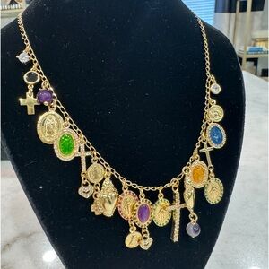 Mia Fiore 18k Gold Plated Sterling Silver Charm Necklace